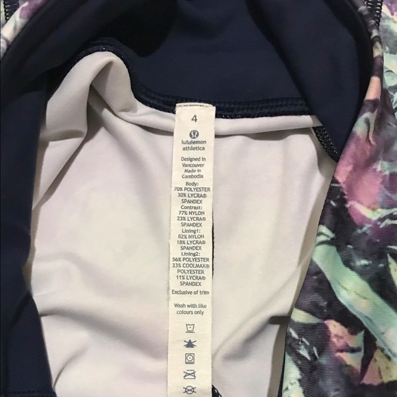 Lululemon Run Top Speed Crop size 4 Iridescent - Picture 5 of 6